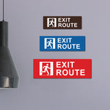 Basic Exit Route Wall or Door Sign