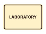 Classic Framed Laboratory Sign