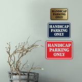 Signs ByLITA Classic Framed Handicap Parking Only Wall or Door Sign