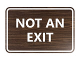 Classic Framed Not an Exit Sign