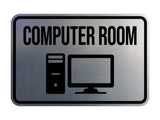 Classic Framed Computer Room Wall or Door Sign