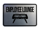 Classic Framed Employee Lounge Wall or Door Sign