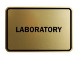 Classic Framed Laboratory Sign