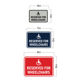 Signs ByLITA Classic Framed Reserved for Wheelchairs Wall or Door Sign