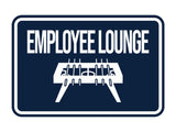 Classic Framed Employee Lounge Wall or Door Sign