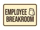 Classic Framed Employee Breakroom Wall or Door Sign