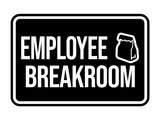 Classic Framed Employee Breakroom Wall or Door Sign