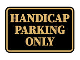 Signs ByLITA Classic Framed Handicap Parking Only Wall or Door Sign