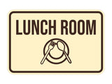 Classic Framed Lunch Room Wall or Door Sign