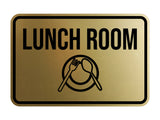 Classic Framed Lunch Room Wall or Door Sign