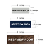 Basic Interview Room Wall or Door Sign