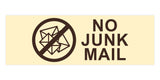 Basic No Junk Mail Wall or Door Sign