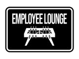 Classic Framed Employee Lounge Wall or Door Sign