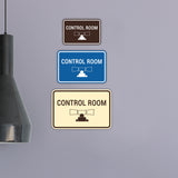 Classic Framed Control Room Wall or Door Sign