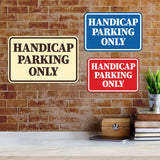 Signs ByLITA Classic Framed Handicap Parking Only Wall or Door Sign