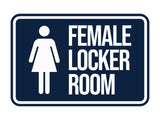 Classic Framed Female Locker Room Wall or Door Sign