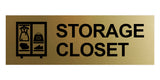 Basic Storage Closet Wall or Door Sign