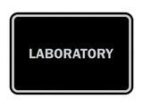 Classic Framed Laboratory Sign