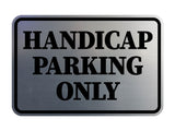 Signs ByLITA Classic Framed Handicap Parking Only Wall or Door Sign