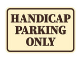 Signs ByLITA Classic Framed Handicap Parking Only Wall or Door Sign