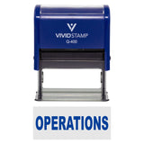 Operations Self-Inking Office Rubber Stamp