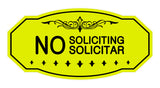 Victorian No Soliciting No Solicitar Sign