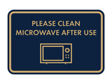 Classic Framed Please Clean Microwave After Use Wall or Door Sign