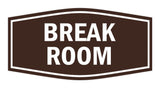 Signs ByLITA Fancy Break Room Sign with Adhesive Tape, Mounts On Any Surface, Weather Resistant, Indoor/Outdoor Use