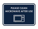 Classic Framed Please Clean Microwave After Use Wall or Door Sign