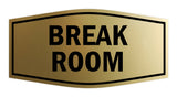 Signs ByLITA Fancy Break Room Sign with Adhesive Tape, Mounts On Any Surface, Weather Resistant, Indoor/Outdoor Use