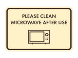 Classic Framed Please Clean Microwave After Use Wall or Door Sign