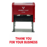 THANK YOU FOR YOUR BUSINESS Self Inking Rubber Stamp