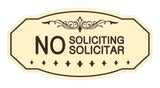 Victorian No Soliciting No Solicitar Sign