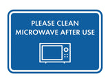 Classic Framed Please Clean Microwave After Use Wall or Door Sign