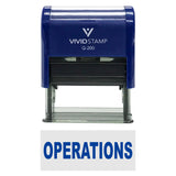 Operations Self-Inking Office Rubber Stamp